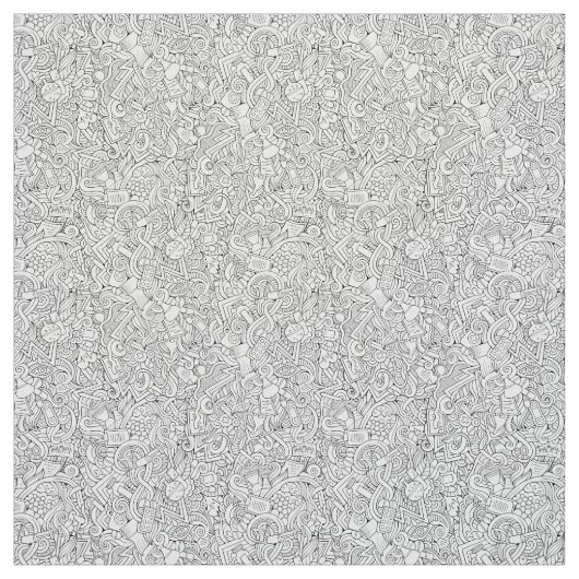 Tissu Motif Médicale de B&W (Échantillon)