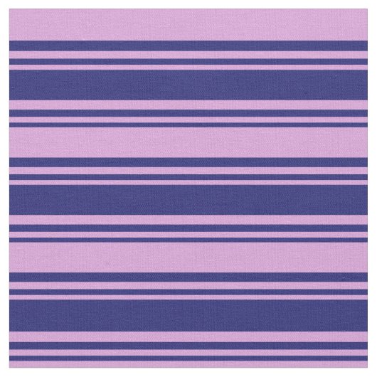 Tissu Motif Midnight Blue & Plum Lines (Fermer)