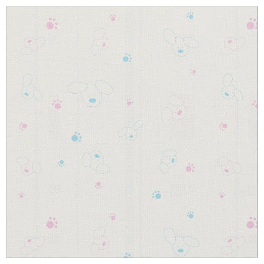Tissu Motif mignon avec des chiens (Fermer)