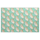 Tissu Motif mignon de hamster (Fat Quarter)