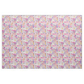 Tissu Motif mignon de manucure de griffonnage (Fat Quarter)