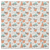 Tissu Motif mignon de paresse (Échantillon)