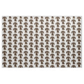 Tissu Motif mignon de teckel de chocolat (Yard)