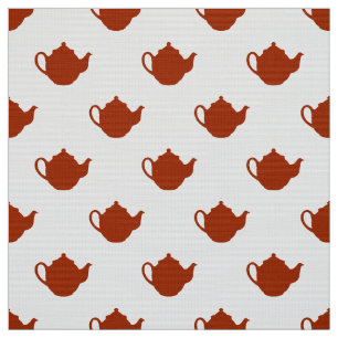 tissu motif mignon petite théière