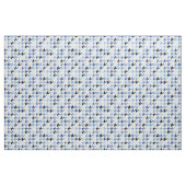 Tissu motif mode bleu et blanc (Yard)