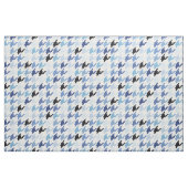 Tissu motif mode bleu et blanc (Fat Quarter)