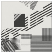 Tissu Motif moderne blanc noir abstrait de rayure de (Fermer)