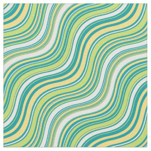 Tissu Motif moderne Boho tissé vert