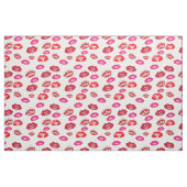 Tissu Motif moderne de maquillage de rouge à lèvres (Yard)