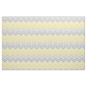 Tissu Motif moderne jaune et gris Chevron (Fat Quarter)