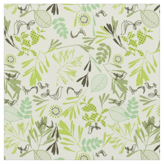 Tissu motif montrant de petits oiseaux de bébé (Fermer)