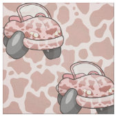 Tissu Motif Moo Car (Fermer)