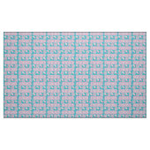 Tissu motif moral de plumes de style de boho (Fat Quarter)