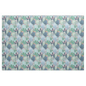 Tissu Motif mou de cactus du monogramme | Patel (Fat Quarter)