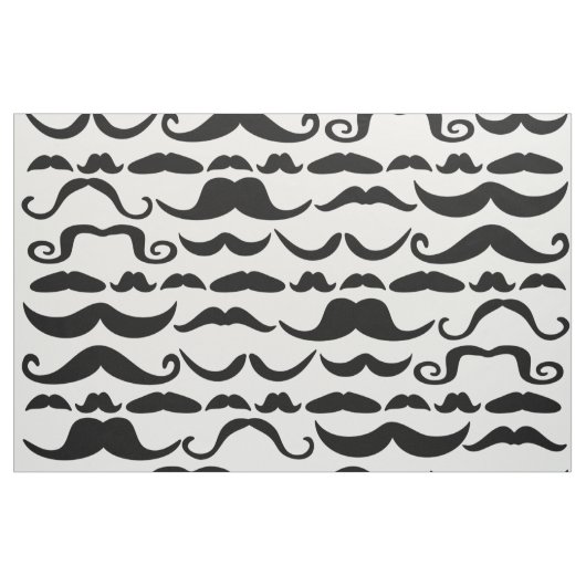 Tissu Motif Moustache (Yard)