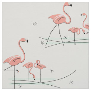 Tissu Motif multi de Flamants roses grand