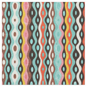 Tissu Motif multicolore abstrait