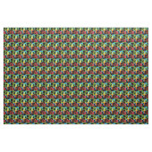 Tissu Motif multicolore rétro géométrique (Yard)