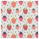 Tissu Motif mûre fraise (Échantillon)