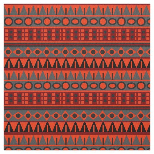 Tissu motif natif aztèque (Échantillon)