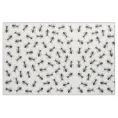Tissu Motif noir drôle de fourmis (Fat Quarter)