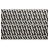 Tissu Motif noir du chien du Labrador (Yard)