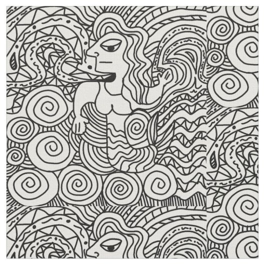 TISSU MOTIF NOIR ET BLANC (Fermer)