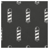 Tissu Motif noir et blanc de barbier (Fermer)