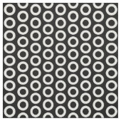 Tissu Motif noir et blanc de cercle (Échantillon)