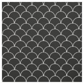 Tissu Motif noir et blanc de feston (Échantillon)