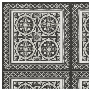 Tissu Motif noir et blanc de mandala par le studio de