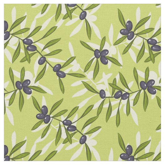 Tissu Motif olive (Fermer)