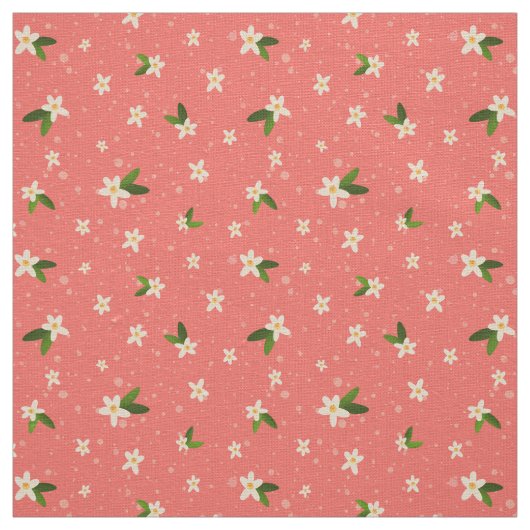 Tissu Motif Orange Blossom (Échantillon)