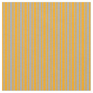 Tissu Motif orange et gris foncé
