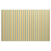 Tissu Motif Orange Green Jaune Bleu clair (Fat Quarter)