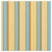 Tissu Motif Orange Green Jaune Bleu clair (Fermer)