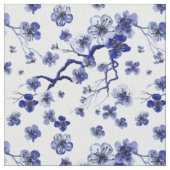 Tissu Motif oriental de branche de Sakura (fermé)