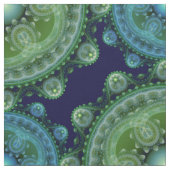 Tissu Motif oriental vert fractal (Échantillon)