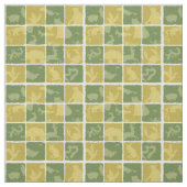 Tissu motif orienté de zoo (Échantillon)