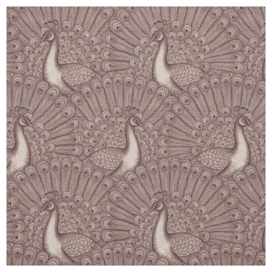 Tissu motif paon (Échantillon)