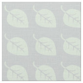 Tissu Motif Pastel Mint Grey Leaf (Détail)
