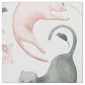 Tissu Motif Pastel Tone Cats (Échantillon)