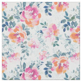 Tissu Motif peint de roses (fermé)