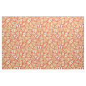 Tissu Motif Pizza & Drink (Fat Quarter)