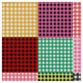 Tissu Motif plaid multicouleur En vichy Patchwork (Fermer)