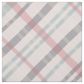 Tissu motif plaid rose turquoise (Échantillon)