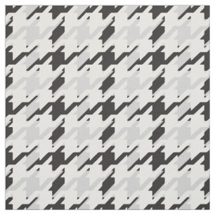 Tissu Motif plaid tendance en noir et blanc