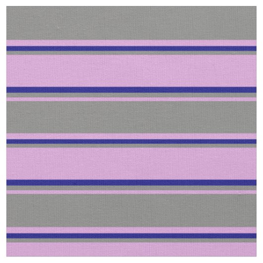 Tissu Motif Plum, Gris & Bleu (Fermer)