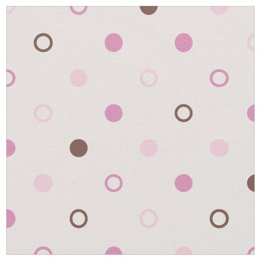 Tissu Motif pois chic rose girly (Fermer)