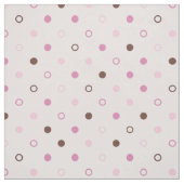 Tissu Motif pois chic rose girly (Échantillon)